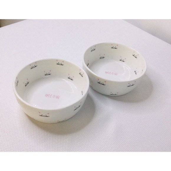 Coastline Imports Small Pets 2 Pet Bowls Teacups Diner By Coastline